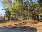 Nestled near 1501 Turner Road, this small forested area boasts tall pine trees beneath a clear blue sky. Dry leaves and twigs blanket the ground, while a gravel path winds through this serene retreat in Creedmoor.
