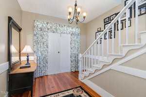 A staircase in a house.