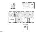 Black and white floor plan of a single-story Oxford home at 5128 Antioch Road, featuring three bedrooms, two bathrooms, kitchen, dining room, family room, utility room, office, and an optional fourth bedroom. Room dimensions are clearly labeled.