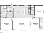 A floor plan of a house.