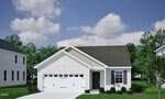 Located at 200 Buckthorn Drive in Youngsville, this single-story suburban house features white siding, a dark shingled roof, an attached double garage, and a small front yard with grass and shrubs. The sky is partly cloudy with neighboring houses visible.