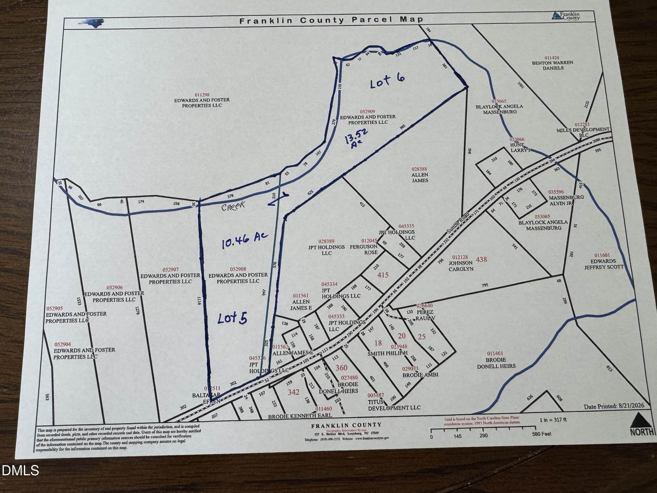 Lot 5 & 6 Sutton Rd, Louisburg, NC 27549