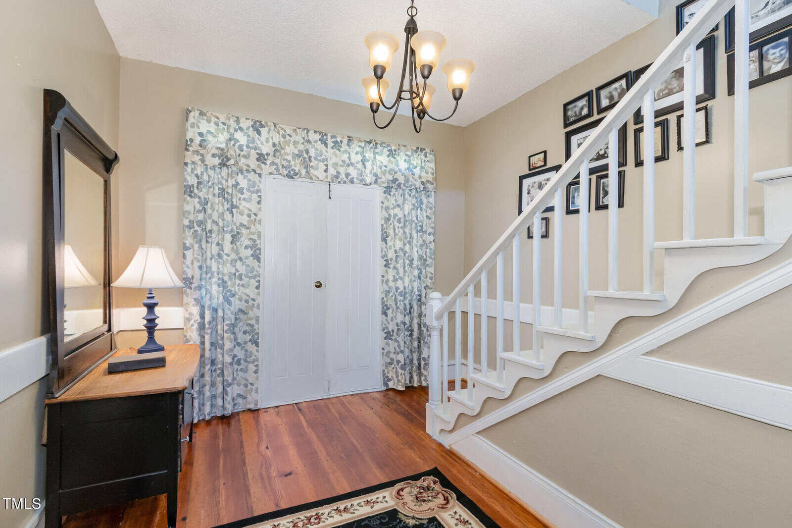 A staircase in a house.