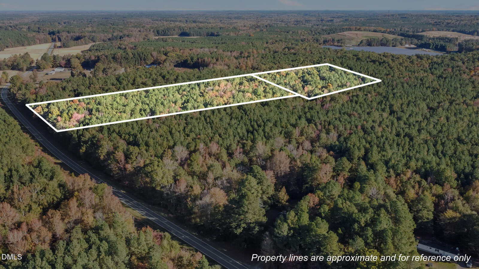 Aerial view of a densely wooded area near 0 Cornwall Road, Oxford, with property boundaries outlined in white. The outlined section covers a large portion of trees, and a road runs along the left edge. Text notes boundaries are approximate.