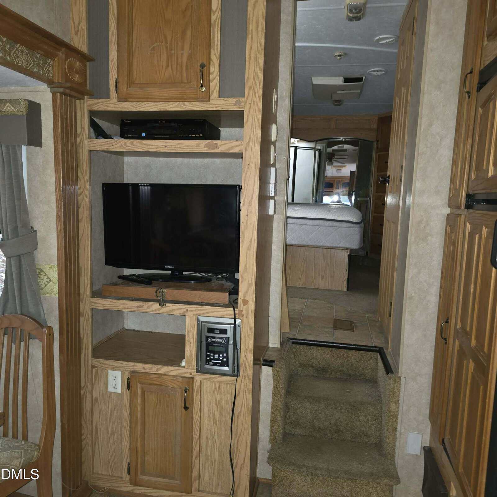 A tv in a room.