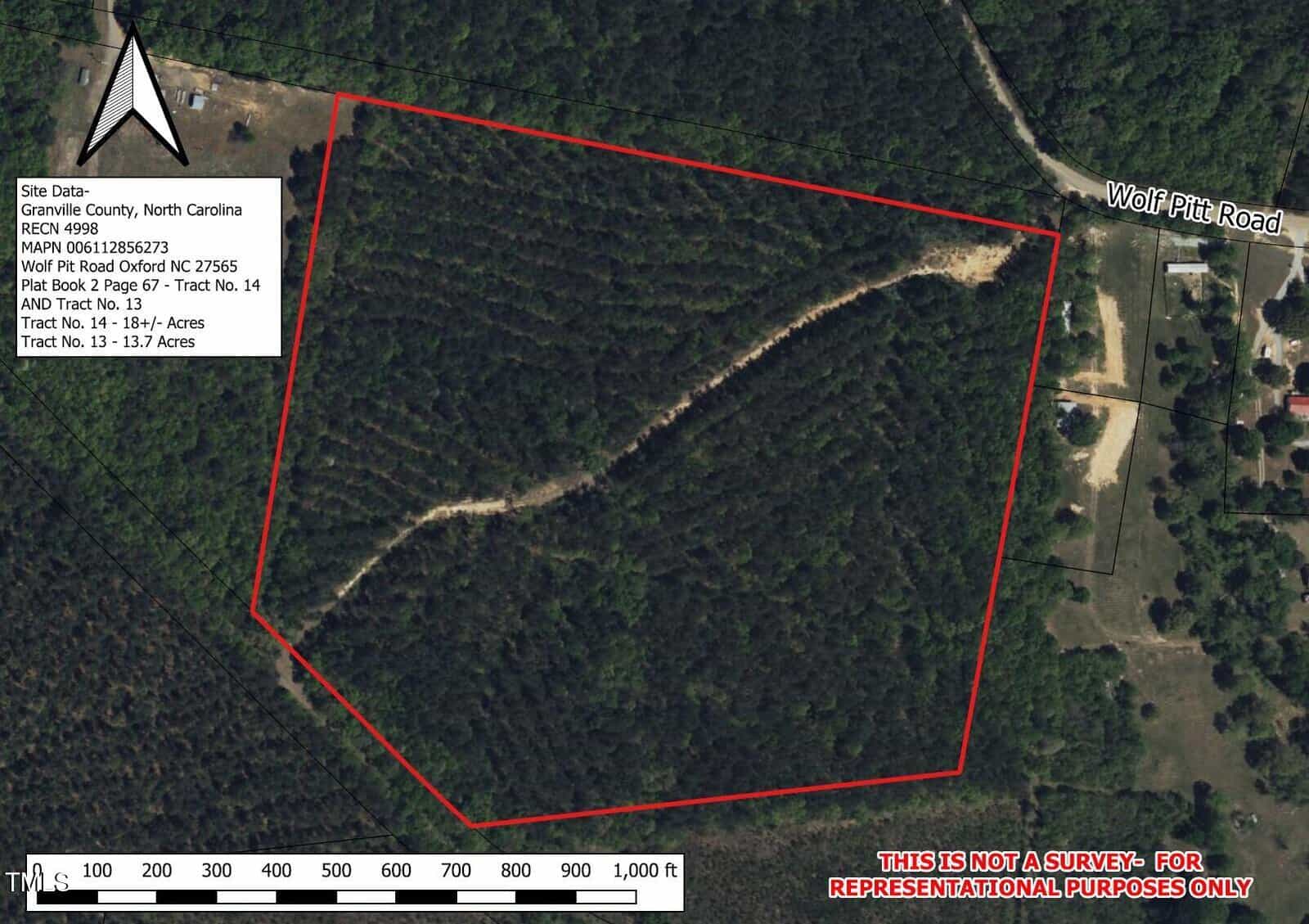A map of a forest.