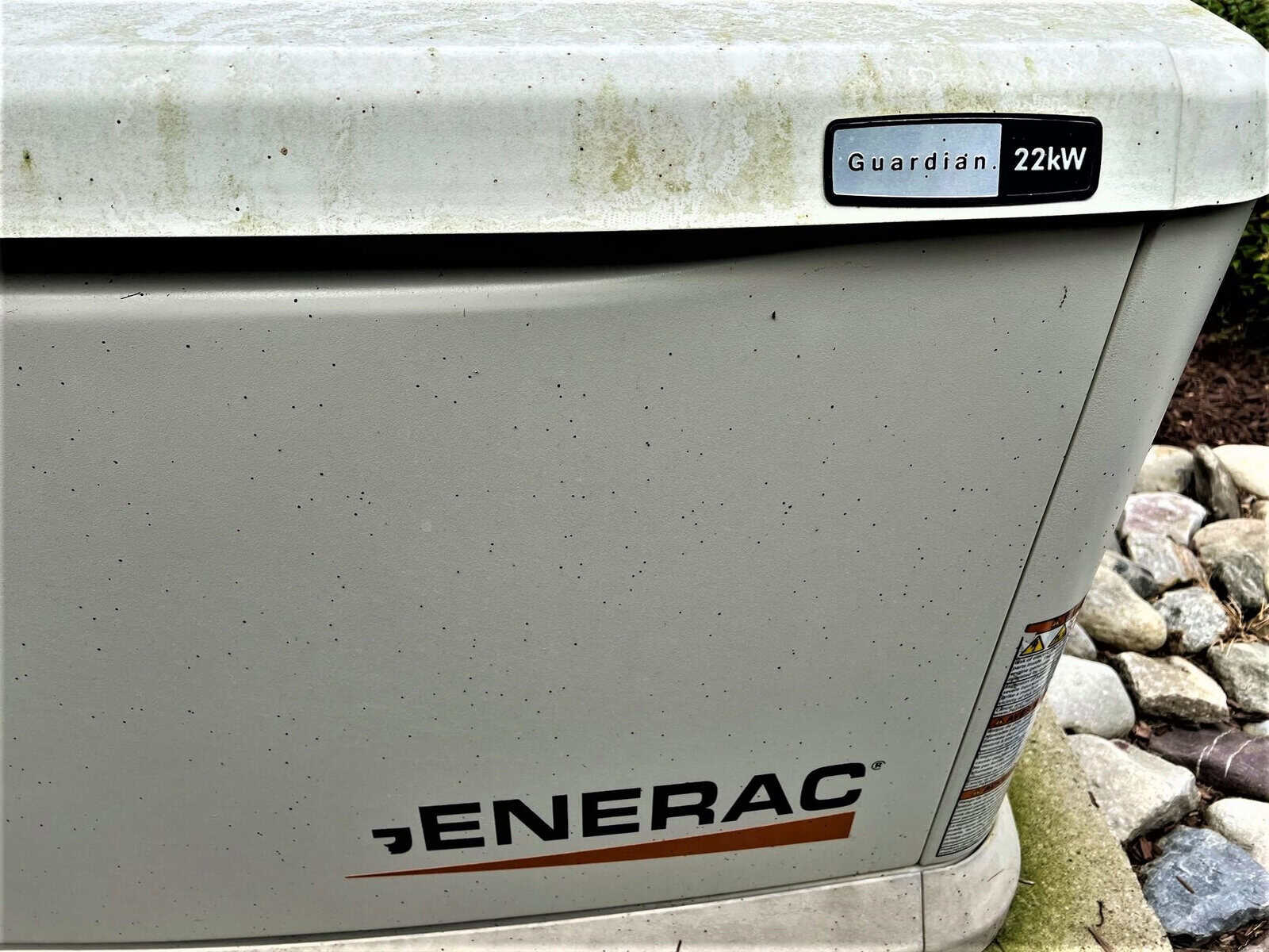 A close up of a white box located at 301 Pebble Hill Lane, Henderson NC.